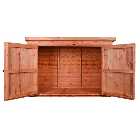 Pent Wooden Bike Shed